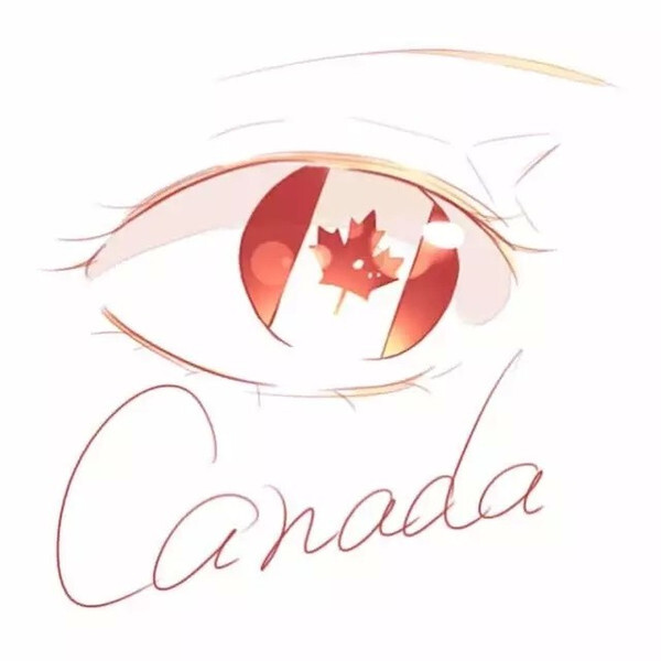 把国旗放进眼睛也是美美哒！