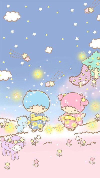 sanrio little twin stars 小双星壁紙 圖片來自網絡