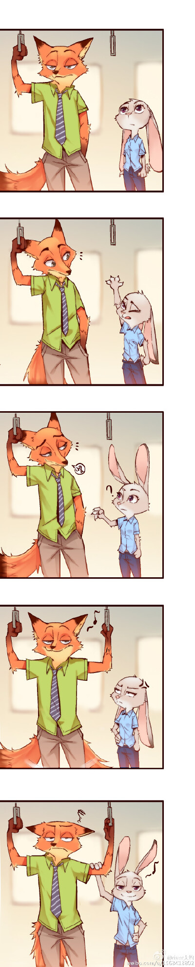 #疯狂动物城##Zootopia# 感谢各位支持，最近萌这个有点上瘾，这对CP不能忍QvQ