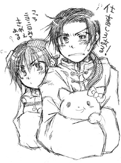 pixiv 画师：のさのさ 王耀 王春燕 这个画师大大的画我表示一直都觉得画风很萌