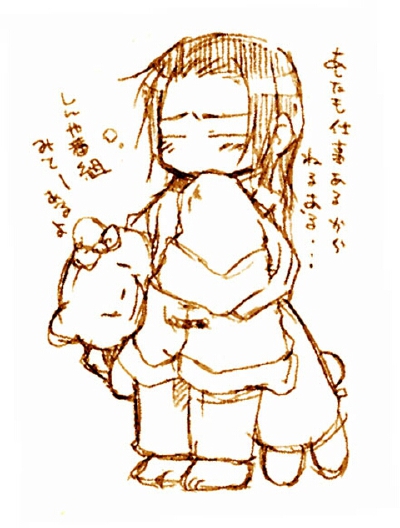 pixiv 画师：のさのさ 老王很忙系列。。 这个画师大大的画我表示一直都觉得画风很萌