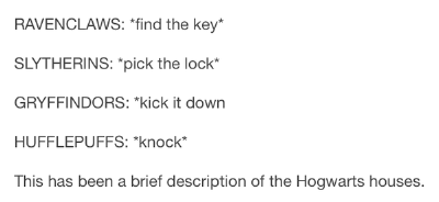 The Four Houses