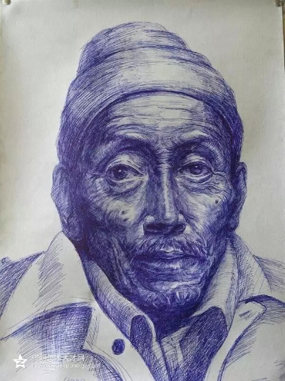 超厉害的圆珠笔画