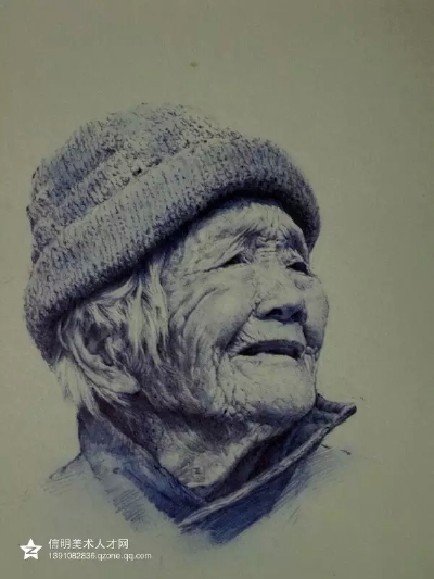 超厉害的圆珠笔画