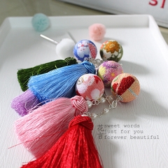 花言sweet words【裹球流苏】手工COS发饰和风日式细工花簪满包邮