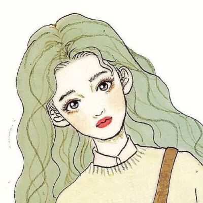 女孩 手绘