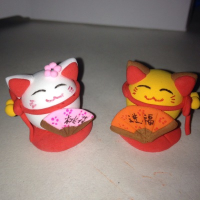 招财猫 之 桃花和进福
