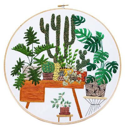艺术家 Sarah K Benning 刺绣作品