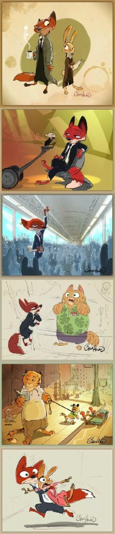 Zootopia-疯狂动物城 手稿