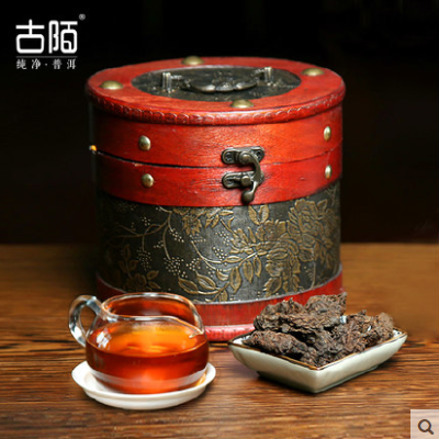 古陌茶叶 布朗山金芽老茶头 云南勐海普洱茶熟茶散茶