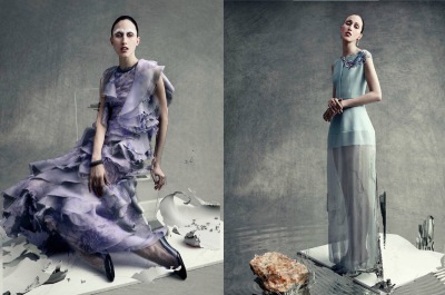 #杂志大片# Vogue Italia March 2016 : #Anna Cleveland# by Sølve Sundsbø. 意大利《Vogue》三月高定服饰专题-“It’s All Aout Shapes”.摄影师Sølve Sundsbø独特的美学视角,不断刷新观赏者的视觉体验.【无水印版…
