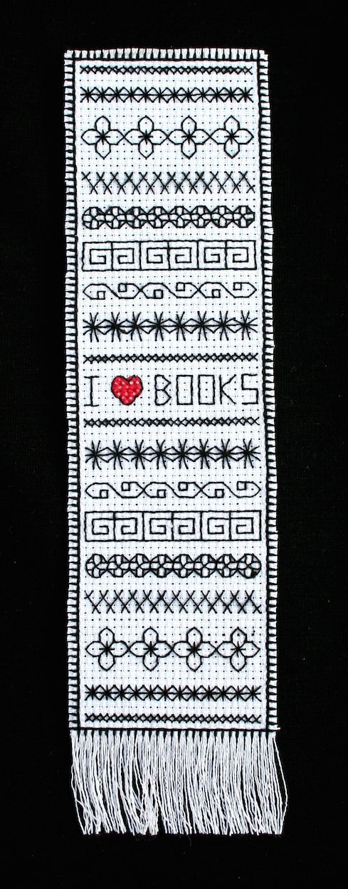 Blackwork bookmark