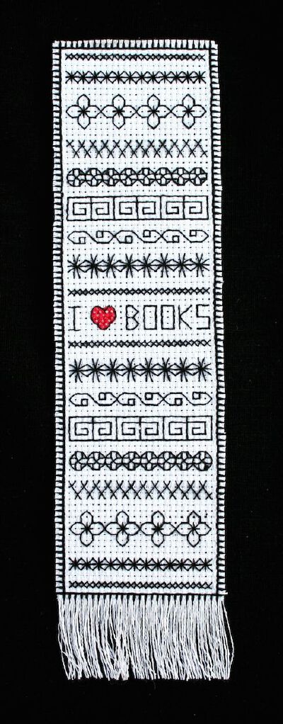Blackwork bookmark