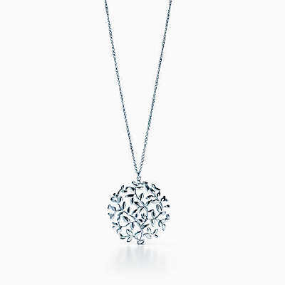Paloma Picasso® Olive Leaf 纯银拼花吊坠。