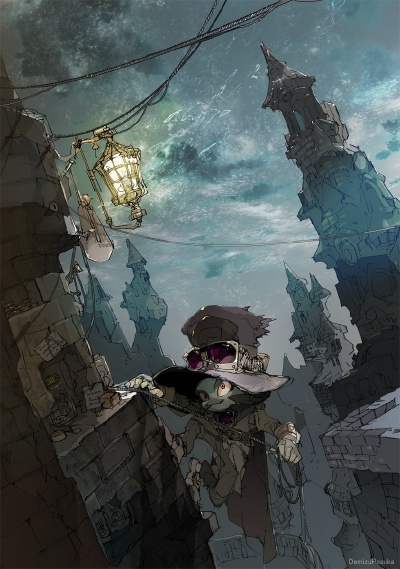 画师 ポ～ン插画作品 ，无论是构图还是画面感，都很吸引人。