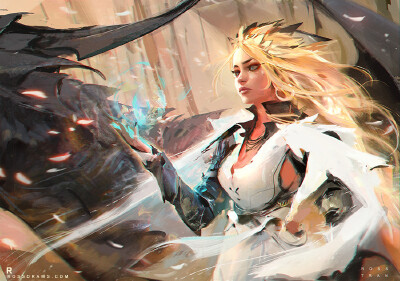 90后画师 ROSS TRAN 的作品。