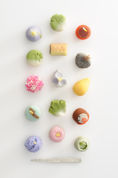 日式和菓子，赏心悦目~ pinterest.com