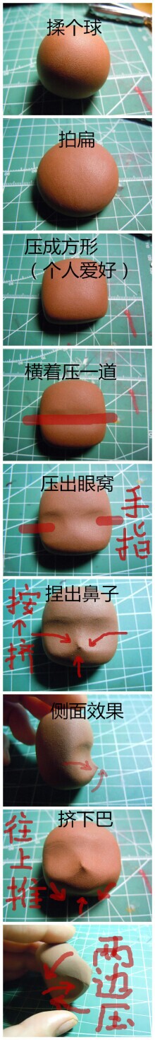 粘土 脸部教程