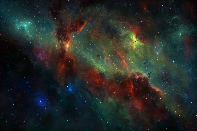 #星空# 来自美国艺术家Tim Barton作品
