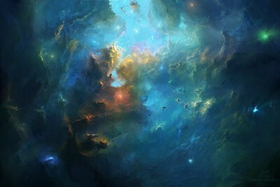 #星空# 来自美国艺术家Tim Barton作品