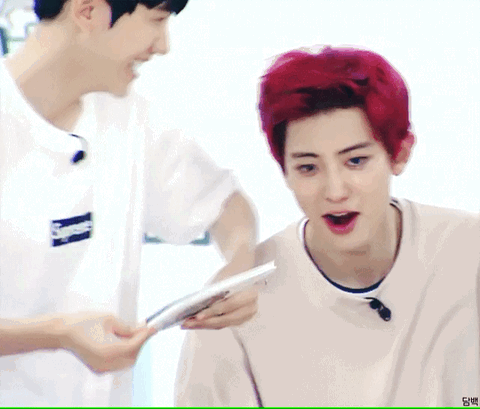 #EXO##朴灿烈##边伯贤#秀恩爱啊~~