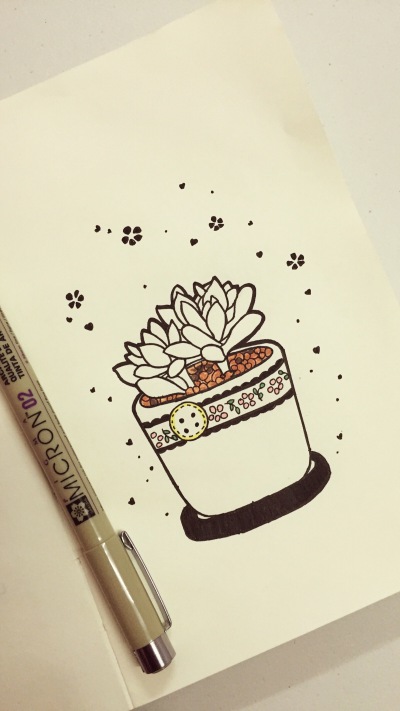 小琢手绘，手绘教程，手帐，简笔画