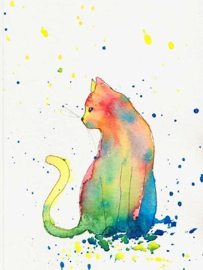 彩色猫咪