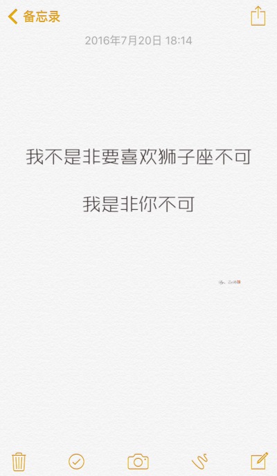我喜欢的是狮子座的你。