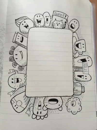 手帐教程；边框；排版；简笔画；小怪兽……实用！出处由热心网友告知，见评论。