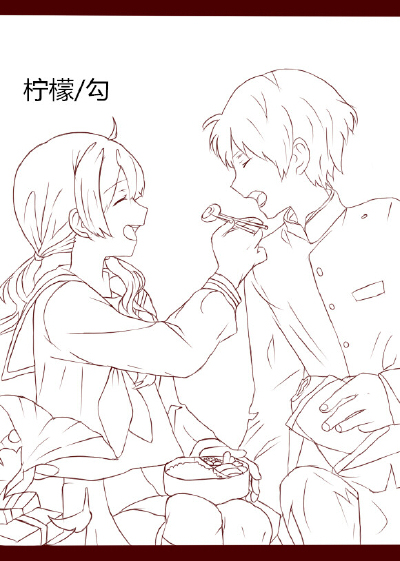 手绘 插画 线稿 手稿 黑白素材