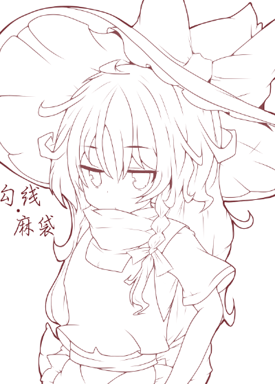 手绘 插画 线稿 手稿 黑白素材