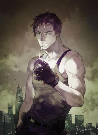 Jason Todd_魚鬼_DC圈插画_网易GACHA二次元社区