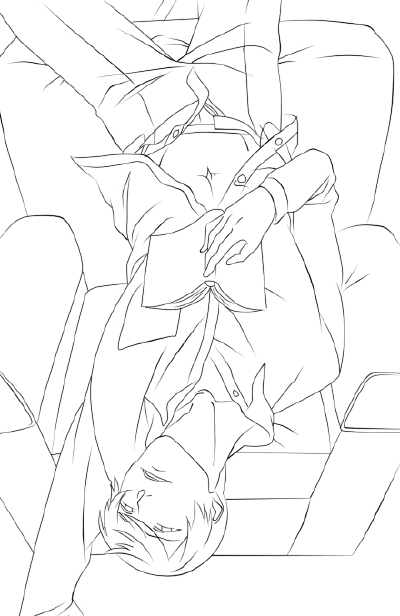 手绘 插画 线稿 手稿 黑白