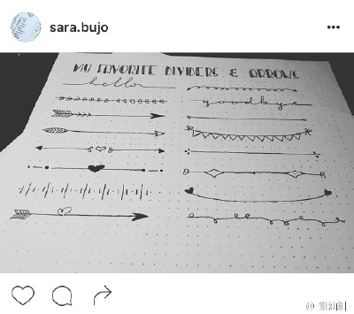 BUJO系列第十八弹 #BulletJournal# ---#derection# 日期，分割线，方框。是BUJO的装饰核心三要素，收集了九张图片~让bujo变得更美~！（我今天真的不知道要说什么了看图！）（我是小尾巴：做BUJO系列是因为看到国内好…
