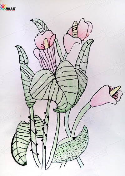 儿童画作品 少儿美术思维绘画 阳光之美学生作品