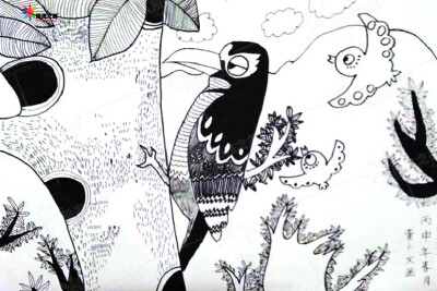 儿童画作品 少儿美术思维绘画 阳光之美学生作品 