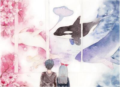 水彩_一碗茶_原创绘画圈插画_网易GACHA二次元社区