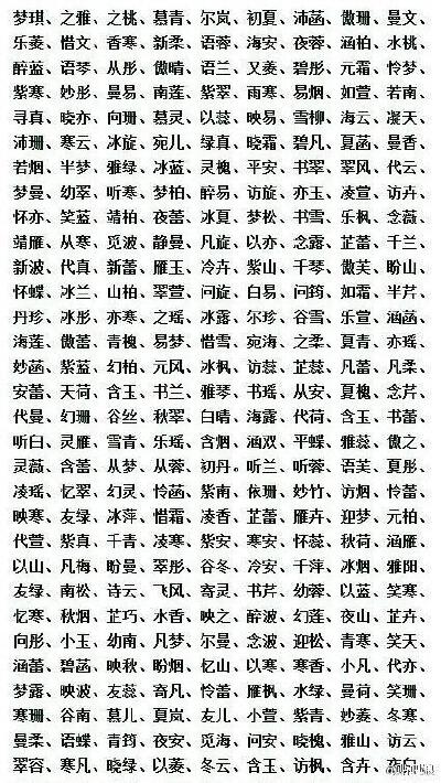 好听的名字