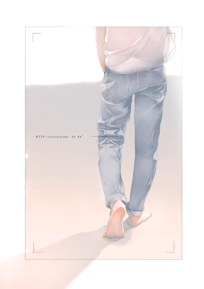 【#Re°#插画 透明 忧郁 暗黑】 青春的羽翼，划破伤痛的记忆；昨日的泪水，激起心中的涟漪。