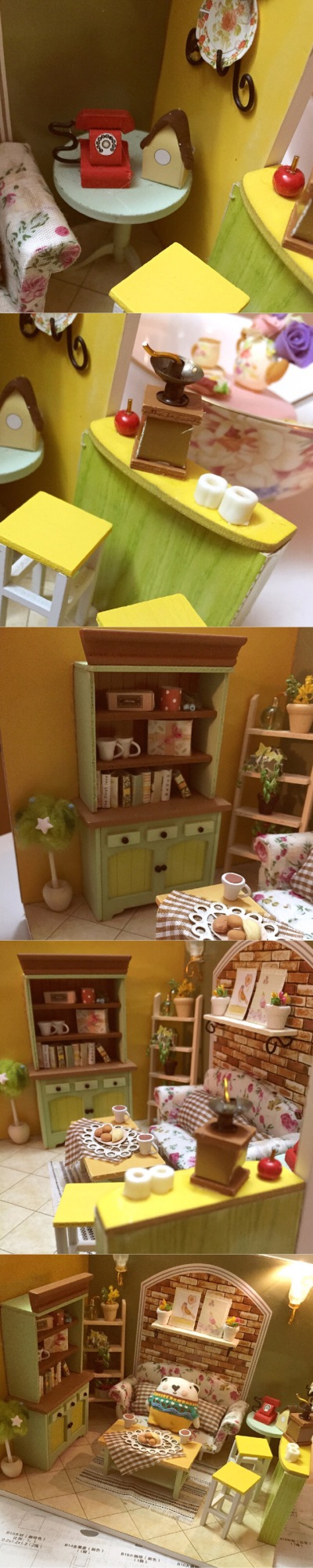微缩 客厅 diy小屋 细节图 作者微博by 夢砂壺閣