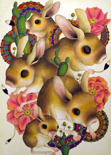 はる的复古动物插画