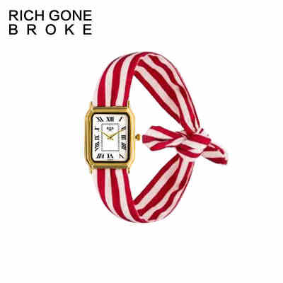 RICHGONEBROKE 条纹绑带手表