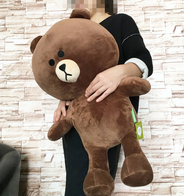 line friends 韩国布朗熊可妮兔子公仔玩偶毛绒玩具布娃娃送礼物