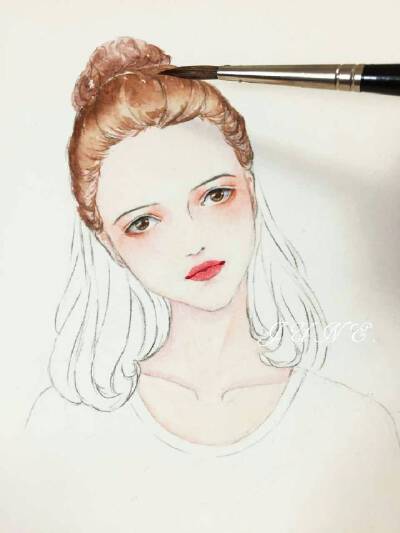 水彩教程，图源微博