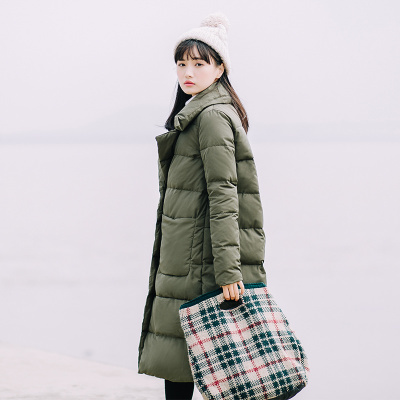 猫的想象 2016冬装新款羽绒服 女文艺中长款加厚保暖宽松羽绒外套