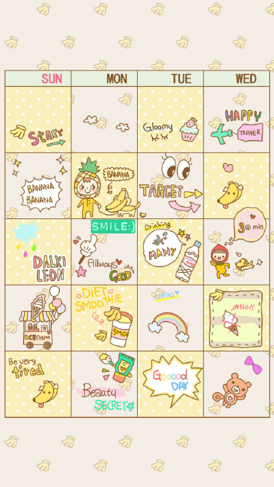 iPhone壁纸 萌物 可爱 背景 套图 韩系 插画 素材ღ ¤̴̶̷̤́‧̫̮ ¤̴̶̷̤̀ 麽麽
