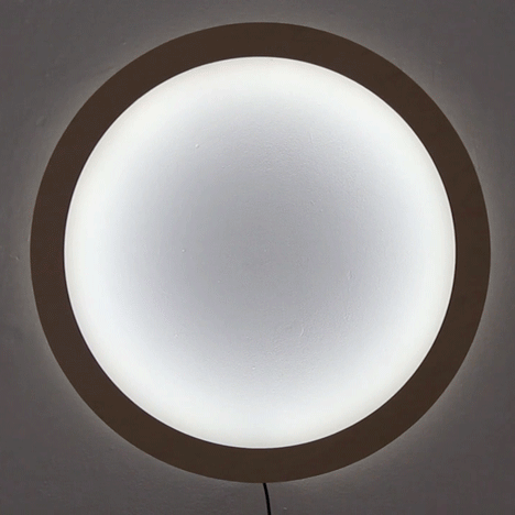 Breaded Escalope's touch-responsive clock tells the time with shadows