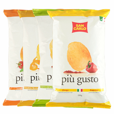 意大利进口食品 圣卡罗SAN CARLO香辣风味薯片150g膨化食品