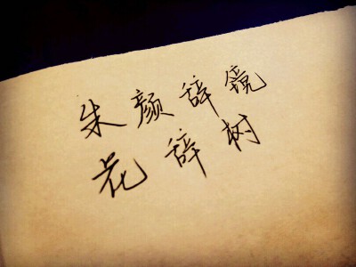 花辞树。
