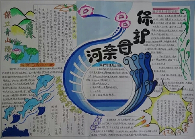 保护环境...
河流
手抄报